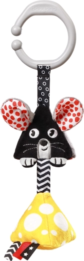 Hangend contrasterend speeltje aan C-ring Muis 0 m+ BABYONO
