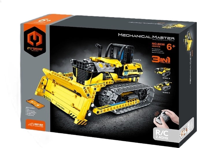 IM.Master RC robotische bulldozer 3-in-1 met afstandsbediening (452 onderdelen)