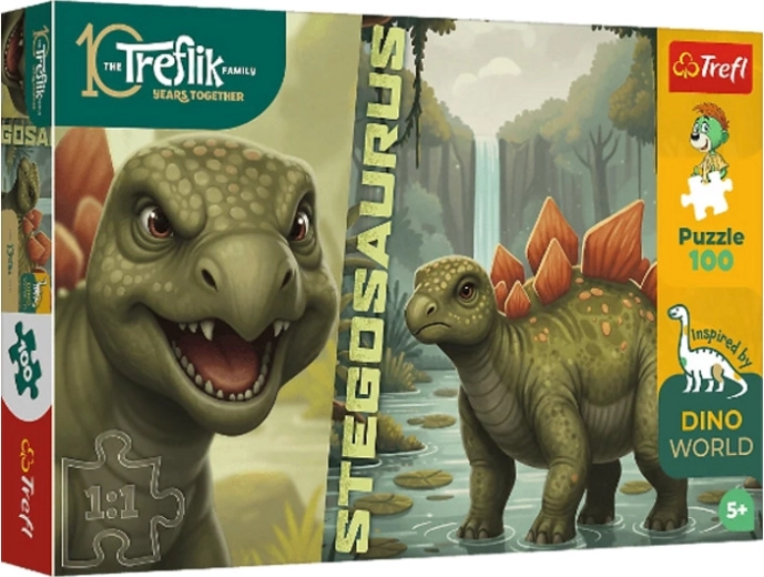 Puzzel InspiredByDinoWorld stegosaurus 100 stukjes