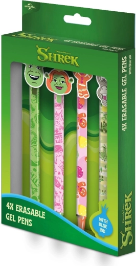 Shrek set uitwisbare gelpennen, 4 stuks