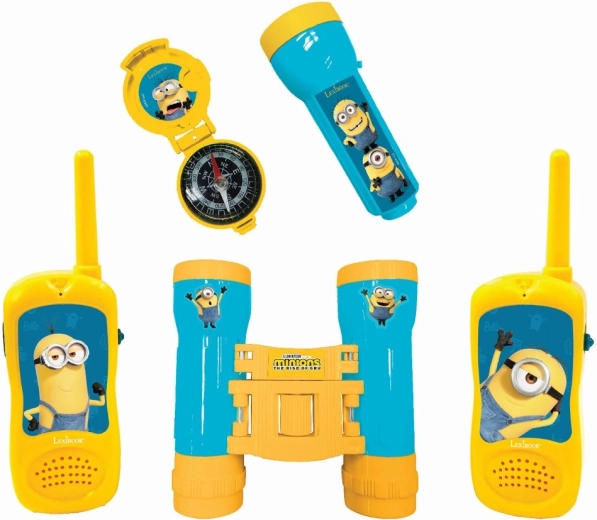 Avonturenset Minions met walkietalkies, verrekijker en kompas