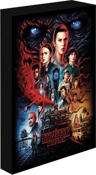 Lichtgevend schilderij 30x40 cm Stranger Things