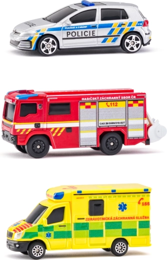 Maisto set hulpverleningsvoertuigen Tsjechië 1:64