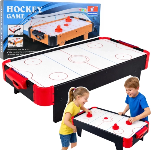 Mini tafel-airhockey voor kinderen – zwart
