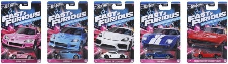 Hot Wheels thematische autootjes Fast & Furious 1:64