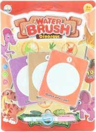 Waterverf dinosaurus – kleurenset met waterkwast