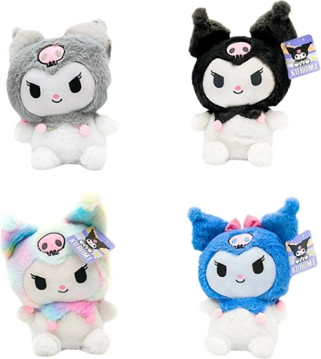 Pluchen knuffel HELLO KITTY Kuromi 30 cm – fluffy knuffelvriend