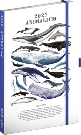 Notique planboek agenda en notitieboek Marine Life 2027 (13 × 21 cm)