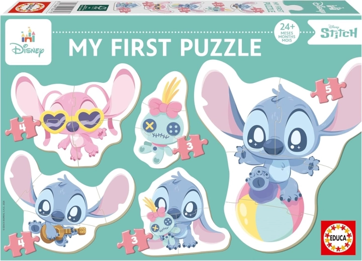 Educa baby puzzel Stitch 5-in-1 (3–5 stukjes)
