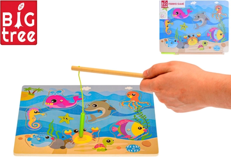 Big Tree houten magnetisch spel Vissen