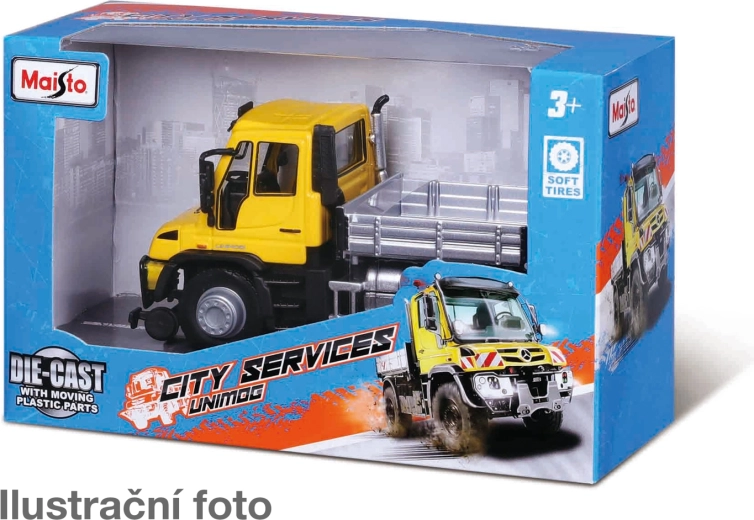 Maisto Unimog City Service model van een werkvoertuig