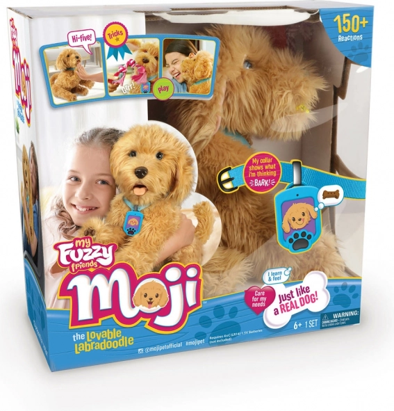 Moji interactieve labradoodle knuffelhond