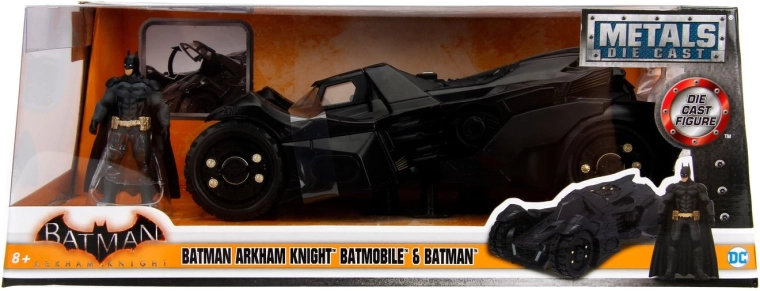 Jada Toys Batman Arkham Knight Batmobile 1:24 – metalen model met figuurtje