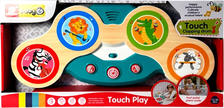 Aanraakbaar percussiespeelgoed voor kinderen met licht en geluid