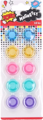 Kleurrijke ronde magneten 20mm 10stuks