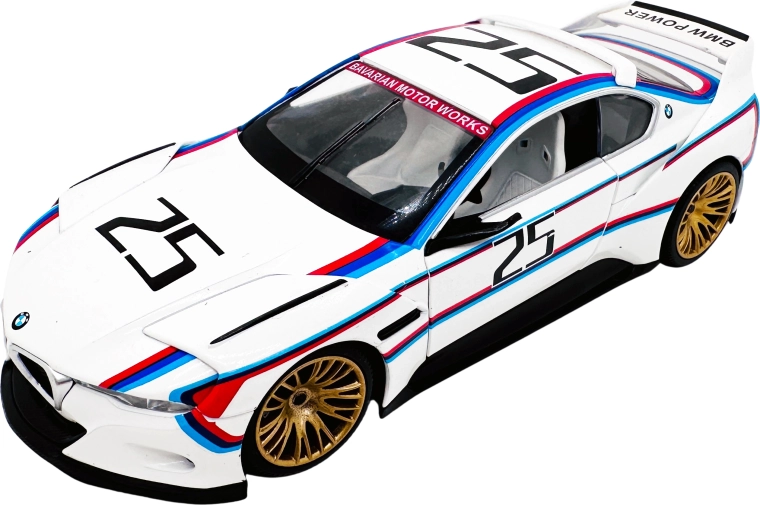 Metalen model 1:24 BMW 3.0 CSL Hommage wit