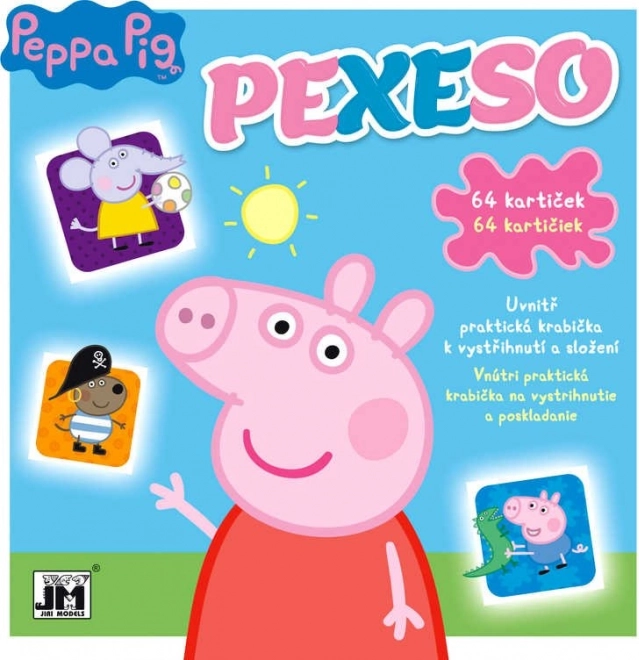 Pexeso in schrift Peppa Pig