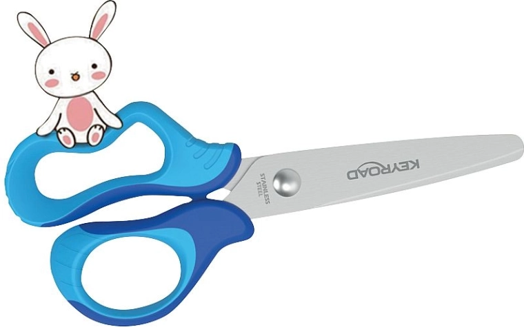 Kinder schaar Keyroad Soft 12,5 cm – blauw