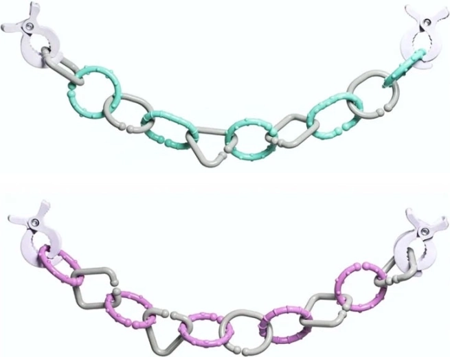 Wagenketting met clips - 1 stuk