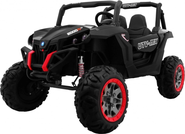 Elektrische kinderbuggy SuperStar 4x4 met afstandsbediening, LED en MP3 – zwart