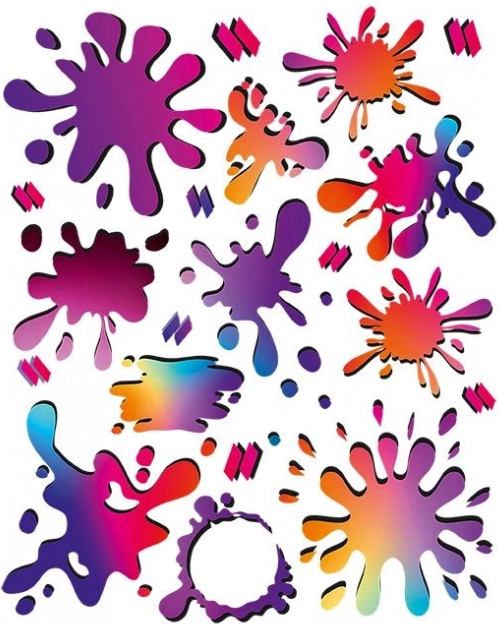 Kleurige strijkpatches Naplamki – set voor kleding