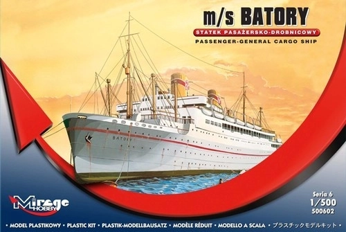 Plastic modelschip M/S Batory