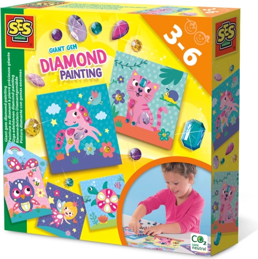 SES Schilderen en knutselen diamant-diertjes