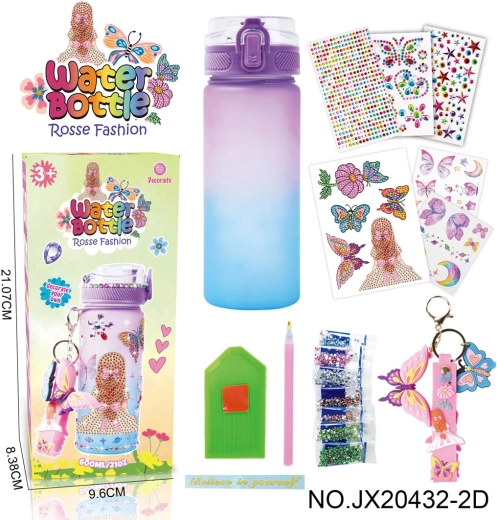 Kinderdrinkfles om zelf te versieren met decoraties