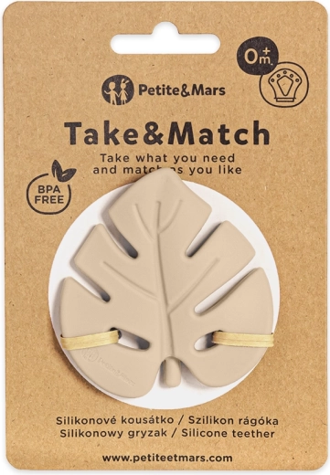 Petite&Mars siliconen bijtring Take&Match desert sand 0m+