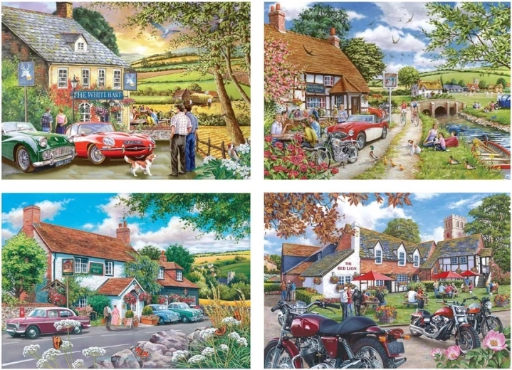 Puzzel House of Puzzles Verhalen uit de kroeg 4 × 500 stukjes