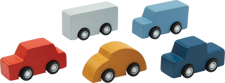 PlanToys set mini auto’s (5 stuks)