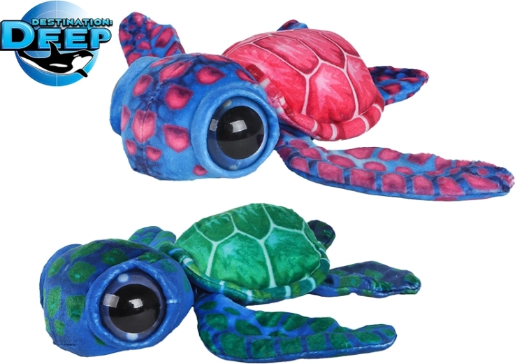 Pluchen schildpad Destination Deep 18 cm
