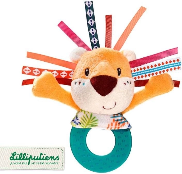 Lilliputiens - Rammelaar met Bijtring Leeuw Jack voor Baby's