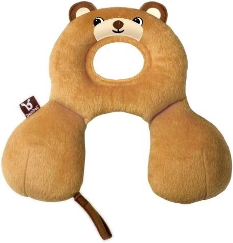 Benbat nekkussen met hoofsteun – beertje (0–12 maanden)
