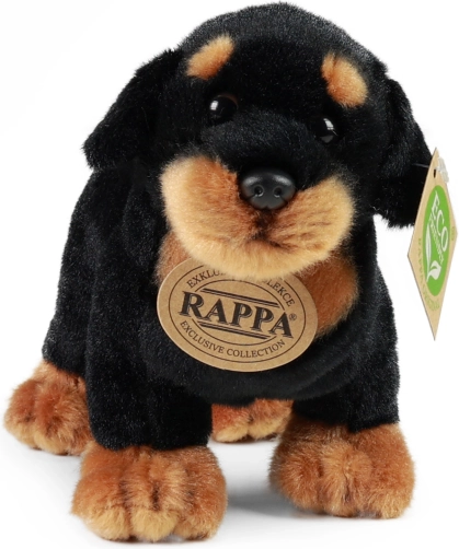 Pluchen rottweiler staand 18 cm – eco-friendly