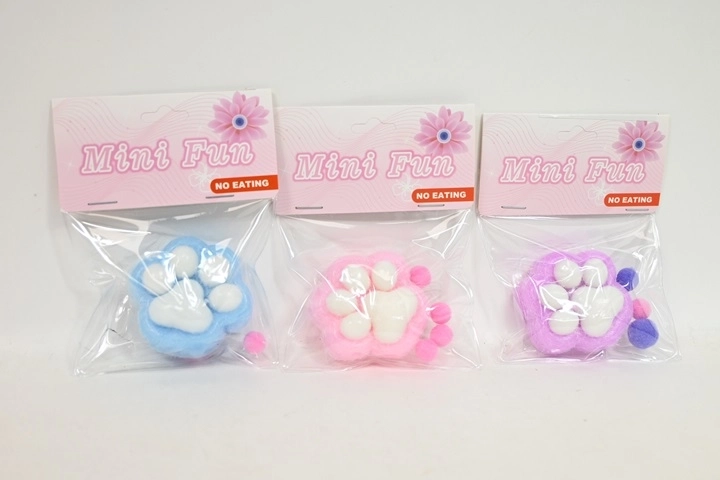 Antistress knijp-pootje (squishy) – display 12 stuks