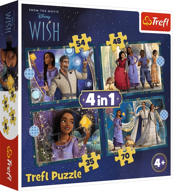 Puzzel 4-in-1 DISNEY Wish – vervulde wensen