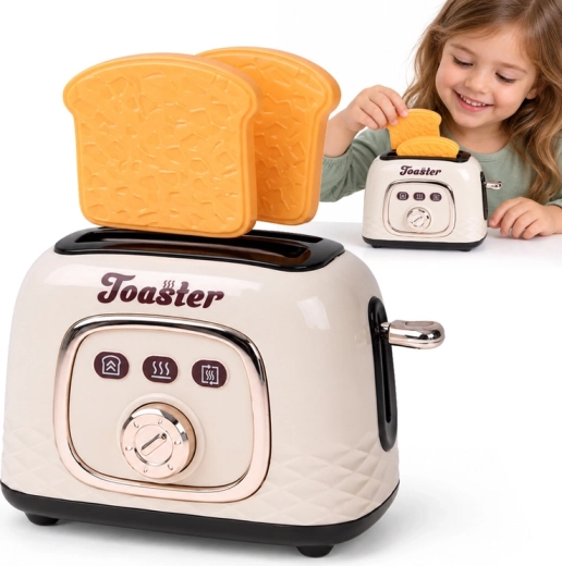 Kindertosti-ijzer met opspringend brood