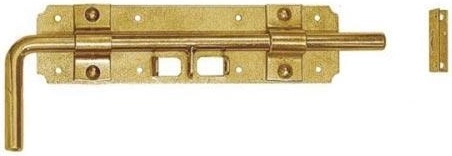 Schuifgrendel 240 × 60 × 2 mm, geel verzinkt