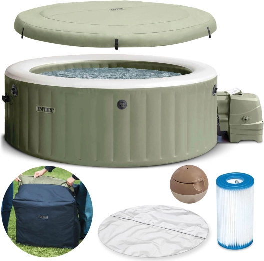 Opblaasbare jacuzzi voor 4 personen INTEX PureSpa 196 × 71 cm