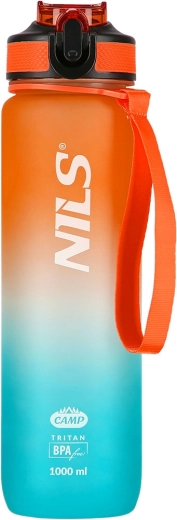 Tritan drinkfles 1000 ml oranje‑blauw NILS Camp