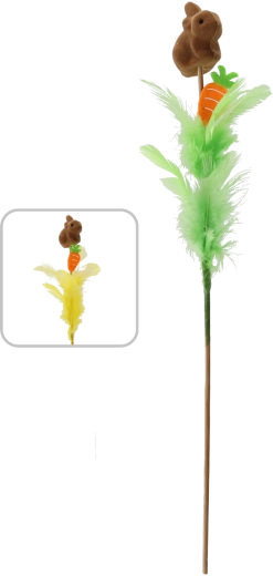 Paasprikker Konijntje met veertjes 30 cm