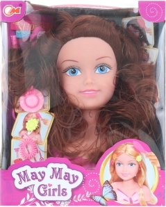 Kop om te stylen brunette voor kinder­kapsels met accessoires