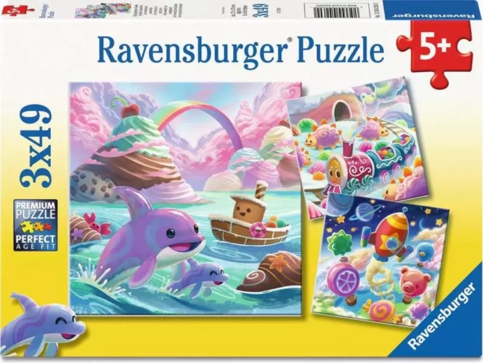 Ravensburger puzzel Zoet koninkrijk 3x49 stukjes