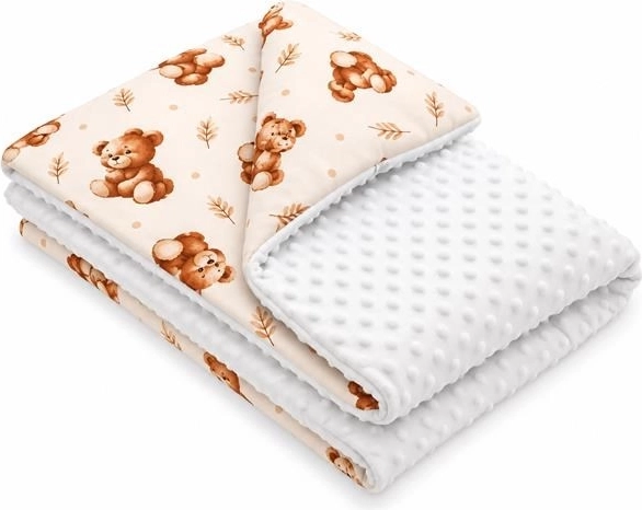 Gewatteerde babydeken New Baby Sweet baby bears 80 × 100 cm