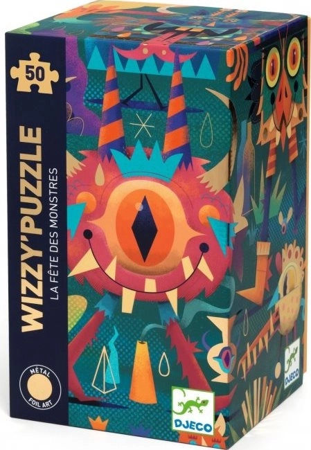 Metallic puzzel Monster Party 50 stukjes