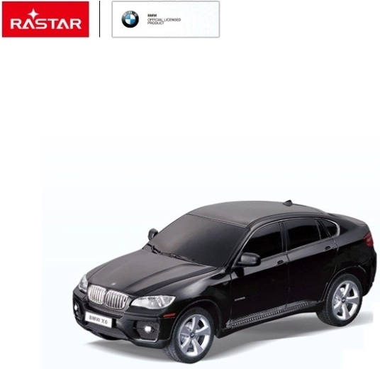 Rastar BMW X6 RC-auto met afstandsbediening 1:24 zwart