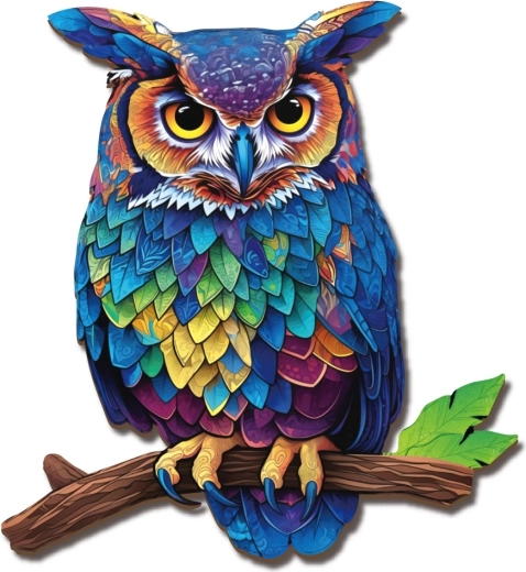 2Kids Toys houten puzzel uil - 1 stuk