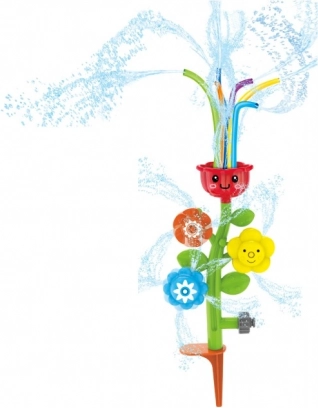 Sproeiende tuinbloem