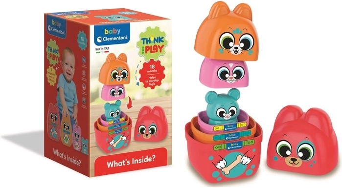 Clemmy Baby matroesjka 2-in-1 met diertjes